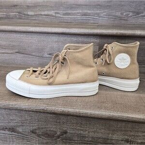 Converse Chuck Taylor All Star Lift Platform High Nomad Khaki  women's size 10